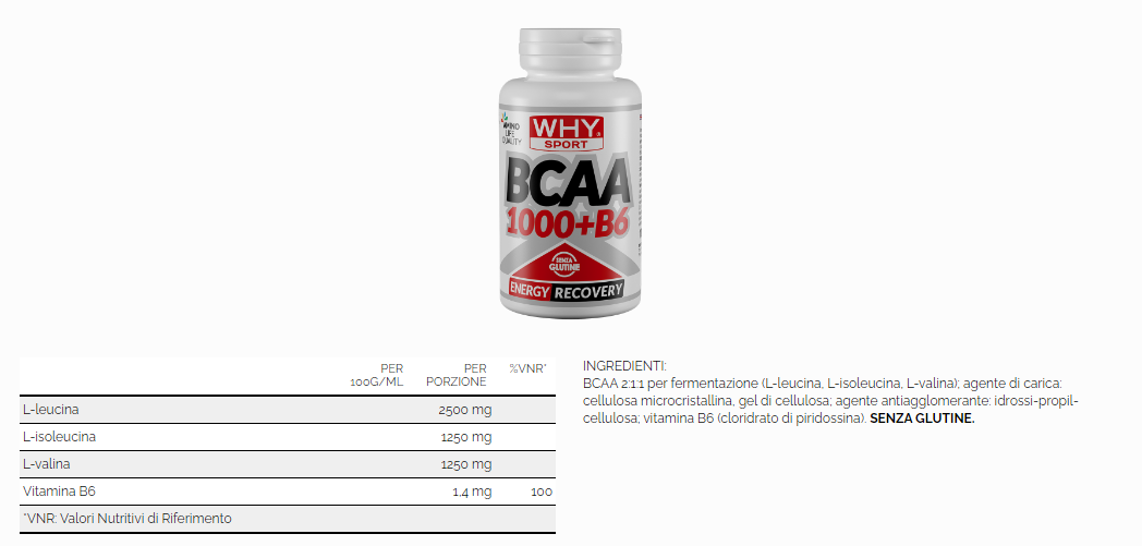 BCAA 1000 + B6 100 CPR